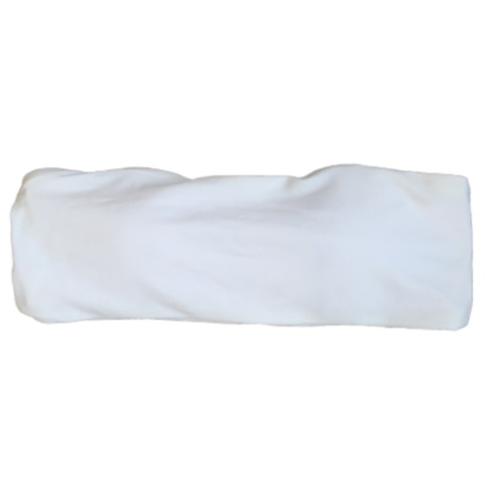 White bandeau bikini top